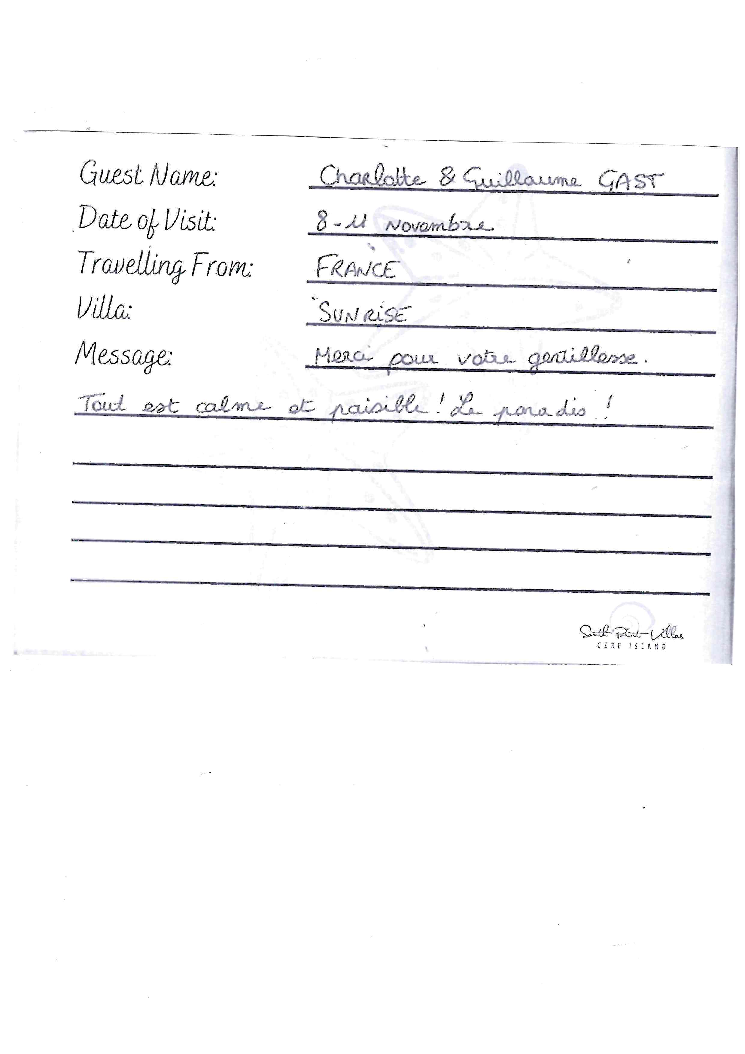 Charlotte & Guillaume Gast