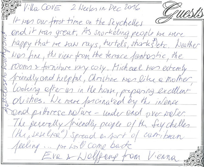 176. Wolfgang Eva Lusak. 5Th To 17Th Dec 2106 Cove